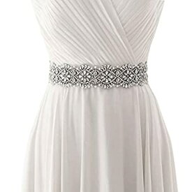 【中古】【輸入品・未使用】HONGMEI Rhinestone Bridal Belt Crystal Wedding Dress Belt Shiny Wedding Accessories [並行輸入品]