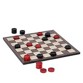 【中古】【輸入品・未使用】WE Games Old School Red and Black Wooden Checkers Set -12 in. [並行輸入品]