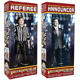【中古】【輸入品・未使用】Special Deal: Talking Referee & Ring Announcer Wrestling Figures [並行輸入品]