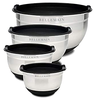 Top Rated Bellemain Stainless Steel Non-Slip Mixing Bowls with Lids (4 piece) [並行輸入品]