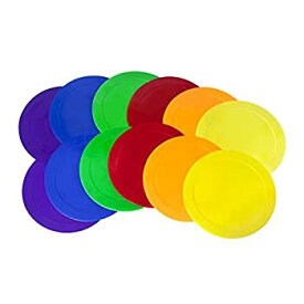 【中古】【輸入品・未使用】Ace Creations 9 Inch Poly Vinyl Spot Markers ? for Training and Drills ? Set of 12 ? Two of Each Red, Green, Orange, Purple, Blue, a
