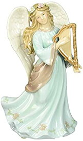 【中古】【輸入品・未使用】Cosmos 80108 Fine Porcelain Angel with Harp Musical Figurine, 7-7/8-Inch [並行輸入品]