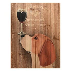 【中古】【輸入品・未使用】Empire Art Direct Dog Au Vin Beagle Digital Print on Solid Wood Wall Art, 24" x 18" x 1.5", Ready to Hang [並行輸入品]