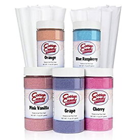 【中古】【輸入品・未使用】Cotton Candy Express D501 5 Flavor Fun Cotton Candy Floss Sugar, Cones [並行輸入品]