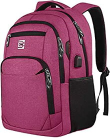 【中古】【輸入品・未使用】Laptop Backpack,Business Travel Anti Theft Slim Durable Laptops Backpack with USB Charging Port,Water Resistant College Computer Bag fo