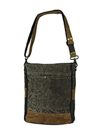 【中古】【輸入品・未使用】Myra Bag Walnut Upcycled Canvas Shoulder Bag S-1362, Gray, One Size [並行輸入品]