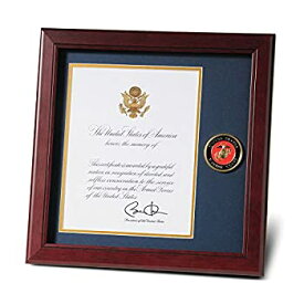 【中古】【輸入品・未使用】Allied Products Frame U.S. Marine Corps Medallion Presidential Memorial Certificate Frame, 8 by 10-Inch [並行輸入品]
