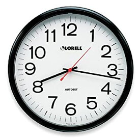 【中古】【輸入品・未使用】Lorell Wall Clock with Arabic Numerals, 13-1/4-Inch, White Dial/Black Frame [並行輸入品]