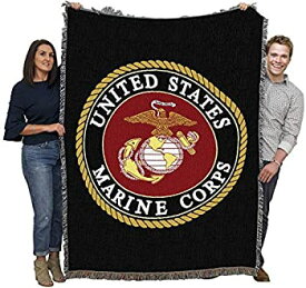 【中古】【輸入品・未使用】Pure Country Weavers Marine Corps USMC Blanket Throw Woven from Cotton - Made in The USA (72x54) (商品カテゴリー : ブランケット) [並行