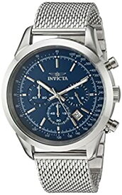 【中古】【輸入品・未使用】Invicta Men's Speedway Quartz Watch with Stainless-Steel Strap, Silver, 22 (Model: 24209) [並行輸入品]