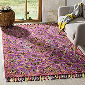 【中古】【輸入品・未使用】Safavieh Blossom Collection BLM451A Handmade Wool Area Rug, 3ft x 5ft, Purple/Multi 商品カテゴリー: ラグ カーペット [並行輸入品]