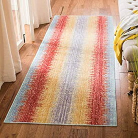 【中古】【輸入品・未使用】Safavieh Windsor Collection WDS304C Stripe Runner, 3ft x 8ft, Yellow/Purple 商品カテゴリー: ラグ カーペット [並行輸入品]