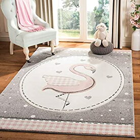 【中古】【輸入品・未使用】Safavieh Carousel Kids Collection CRK154P Flamingo Nursery Playroom Area Rug, 3ft3 inch x 5ft3 inch, Pink/Ivory 商品カテゴリー: ラグ カ