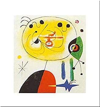 Et Fixe Les Cheveux by Joan Miro 12?X 9.5アートプリントポスター