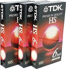 【中古】【輸入品・未使用】TDK空白VHSビデオテーププレミアム品質HS T - 120?(パックof 3?)