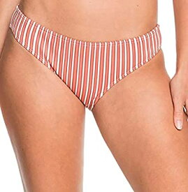 【中古】【輸入品・未使用】Roxy Junior's Sandy Treasure Full Bikini Bottom, Bright White Loust Stripes, M