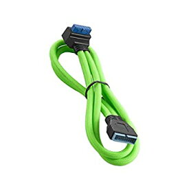 【中古】【輸入品・未使用】CableMod modmesh右角度内部USB 3.0拡張子50?cm グリーン CM-CAB-RIU3-N50KLG-R