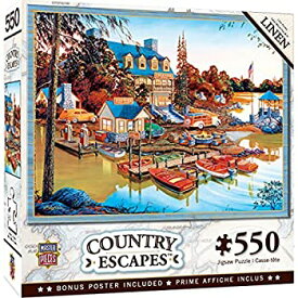 【中古】【輸入品・未使用】MasterPieces Country Escapes 550 パズルコレクション - 平和でイージー イブニング 550ピース ジグソーパズル