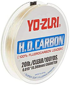 【中古】【輸入品・未使用】(23kg/100-Yard, Clear) - Yo-Zuri H.D. Carbon Fluorocarbon Leader Line
