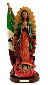 【中古】【輸入品・未使用】12インチ グアダルーペの聖母 グアダルーペの聖母 メキシコ国旗像