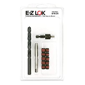 【中古】【輸入品・未使用】E-Z LOK EZ-310-524 Threaded Inserts for Metal; 5/16-24 Installation Kit, Steel, Black Oxide