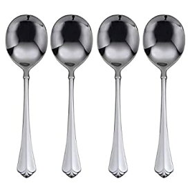 【中古】【輸入品・未使用】Oneida Juilliard Round Bowl Soup Spoons, Set of 4
