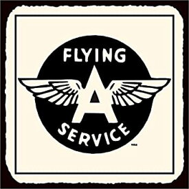 【中古】【輸入品・未使用】Flying A Service ヴィンテージ飛行機航空ブリキメタルレトロブリキ看板。