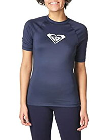 【中古】【輸入品・未使用】Roxy レディース Whole Hearted 半袖ラッシュガード, インディゴ(Mood Indigo), Small