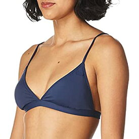 【中古】【輸入品・未使用】Roxy Women's Solid Beach Classics Fixed Tri Bikini Top, Mood Indigo 211, XL