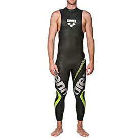 【中古】【輸入品・未使用】Arena Triwetsuit Carbon Sleeveless Wetsuit, Black, Large