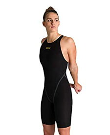 【中古】【輸入品・未使用】Arena Women's Powerskin Carbon Core FX Closed Back Racing Swimsuit, Black/Gold, 24