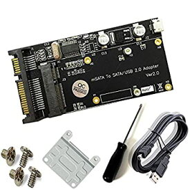 【中古】【輸入品・未使用】Hobbypower Msata SSD - SATA 2.5 USB 2.0アダプター付き
