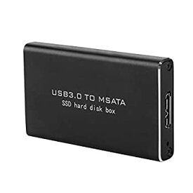 【中古】【輸入品・未使用】ASHATA SSD ハードドライブエンクロージャ ポータブル USB3.0 - MSATA SSD ハードディスクボックス 6Gbps 高速 MSATA/Mini PCI-E SSD ソリッドス