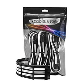 【中古】【輸入品・未使用】CableMod 8+8 Series Pro ModFlex Sleeved Cable Extension Kit (Black + White)