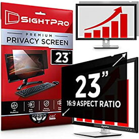 【中古】【輸入品・未使用】SightPro 23 Inch Computer Privacy Screen Filter for 16:9 Widescreen Monitor - Privacy and Anti-Glare Protector