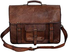 【中古】【輸入品・未使用】KPL 18 INCH Leather Briefcase Laptop Messenger Bag Satchel Office computer bag for men (18 INCH)