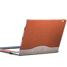 【中古】【輸入品・未使用】Surface Book 2 (15インチ) スリーブケース、合成皮革取り外し可能磁気吸着、ゴム包帯付き [スタイラスペンホルダーループ] フォリオ フリップ
