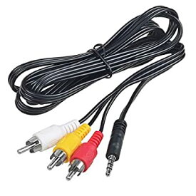 【中古】【輸入品・未使用】Accessory USA 5フィート 3.5mm - RCA AV Out A/V TV ビデオケーブルコード コード 非常用ポータブルDVDプレーヤーに対応