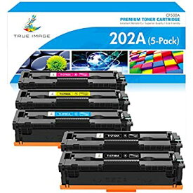 【中古】【輸入品・未使用】True Image 互換トナーカートリッジ 交換用 HP 202A CF500A CF501A CF502A CF503A Color LaserJet Pro MFP M281fdw M281cdw M281fdn M254dw M254