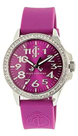 【中古】【輸入品・未使用】[ジューシークチュール] Juicy Couture 腕時計 Jetsetter Purple Silicone Ladies Watch 1900967 [高級セーム革セット]【並行輸入品】