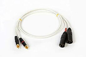 【中古】【輸入品・未使用】シルバーメッキのMIL-SPEC RCAからバランスの取れたXLRオス接続ケーブル（ケーブル2本）。米国製。 25 Ft
