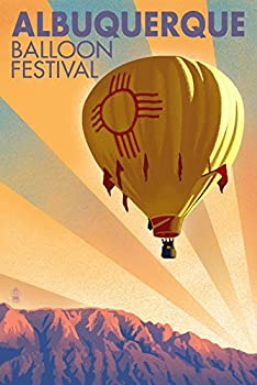 【中古】【輸入品・未使用】Hot Air Balloon Festival???アルバカーキ、新しいメキシコ???LITHOGRAPHYスタイル 24 x 36 Giclee Print LANT-56155-24x36：スカイマーケットプラス