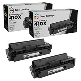【中古】【輸入品・未使用】LD Products 互換トナーカートリッジ HP 410X CF410X 大容量 ブラック 2個パック Laserjet M377dw M452dn M452dw M452nw M452nw M477fdn M477fdw