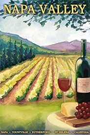 【中古】【輸入品・未使用】Napa Valley Wine Country (24x36 Giclee Gallery Print, Wall Decor Travel Poster) by Lantern Press
