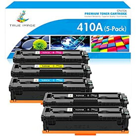【中古】【輸入品・未使用】True Image 互換トナーカートリッジ 交換用 HP 410A CF410A CF411A CF412A CF413A Laserjet Pro M477fnw M477fdw M477fdn M452dw M452nw M452dn