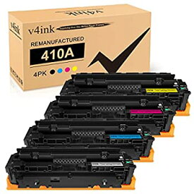 【中古】【輸入品・未使用】V4INK 互換トナーカートリッジ HP 410A CF410A 410X CF410X 4パック HP Color Laserjet Pro MFP M477fdw M477fnw M477fdn M452dn M452nw M477 M4