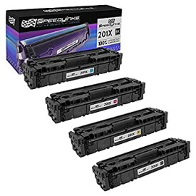 【中古】【輸入品・未使用】Speedy Inks - 4PK 互換交換用 HP 201X 1ea HY CF400X ブラック CF401X シアン CF402X イエロー CF403X マゼンタトナーカートリッジセット