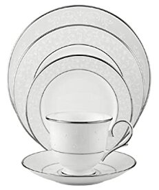 【中古】【輸入品・未使用】Lenox Opal Innocence Platinum-Banded Bone China 5-Piece Place Setting, Service for 1 by Lenox [並行輸入品]