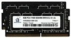 【中古】【輸入品・未使用】Adamanta 16GB (2x8GB) ノートパソコンメモリアップグレード MSi DDR4-6QC 475XFR Ghost DDR4 2133 PC4-17000 SODIMM 2Rx16 CL15 1.2v ノートブ