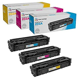 【中古】【輸入品・未使用】LD Products 互換トナーカートリッジ HP 202A (CF501A シアン CF503A マゼンタ CF502A イエロー 3個パック) Color Laserjet M254dw M281cdw M281